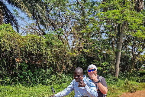 Boda boda/motortours in Kampala, Oeganda