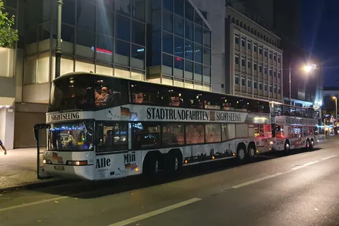 Berlin: Bus Tour by Night with Live Commentary
