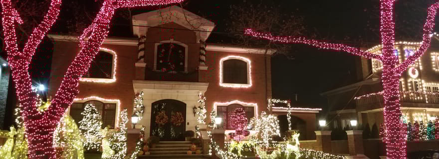 Visite des magnifiques lumières de Noël de Dyker Heights Brooklyn