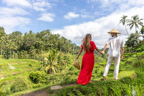 Ubud Monkey Forest, Temple, Rice Terrace and Waterfall Tour Day Tour With Private Tour & All Tickect Included