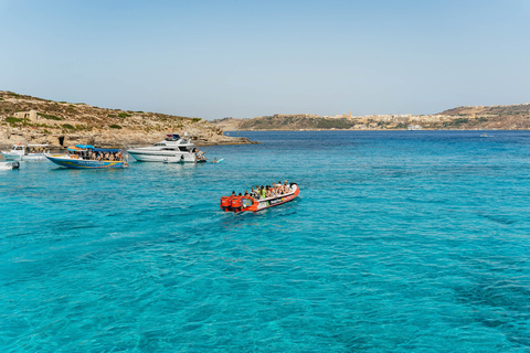 Malta: Gozo & Comino Islands, Blue Lagoon & Seacaves Tour Comino and Gozo islands with Bus to Gozo's capital