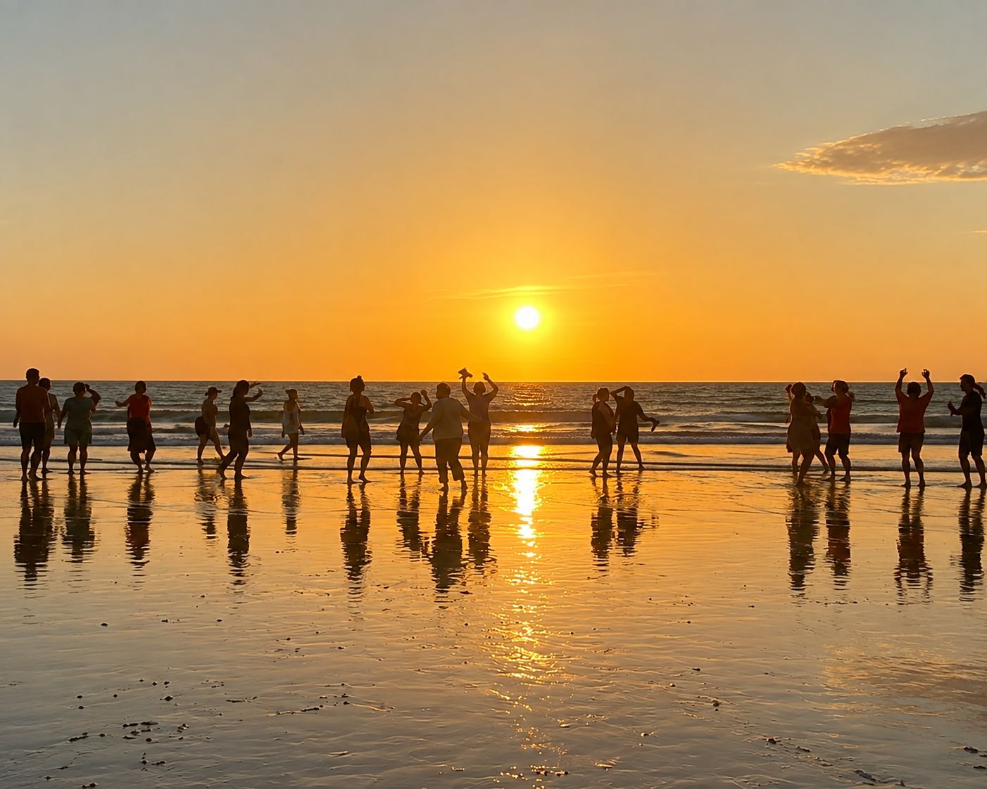 Mallorca: Somatisches Tanz-Erlebnis bei Sonnenaufgang am Strand