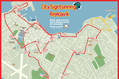 Reykjavik: City Sightseeing Hop-On Hop-Off Bus Tour de ônibus hop-on hop-offReykjavik: tour de ônibus hop-on hop-off de 24 horas