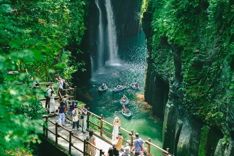 De Kumamoto: Visita ao Monte Aso e ao desfiladeiro de Takachiho com almoço