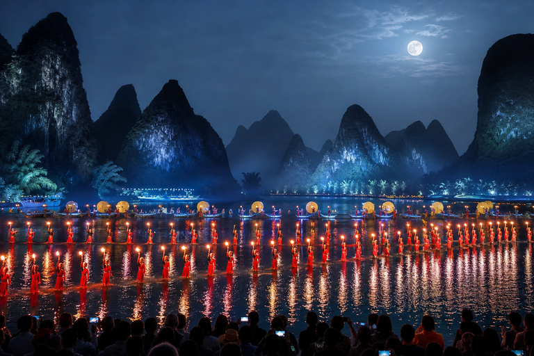 YangShuo: Impression Liu Sanjie Show Ticket with Options A2 President VIP | Tea Break, Drinks & Premium View