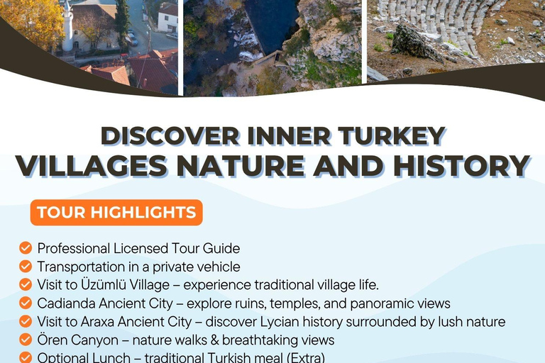 Fethiye Hidden Gems: Cadianda Oren Canyon & Üzümlü Village