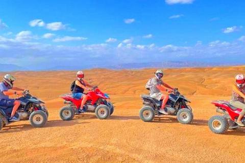 Vanuit Marrakech: Quad tour &amp; kamelenrit naar Agafay woestijn