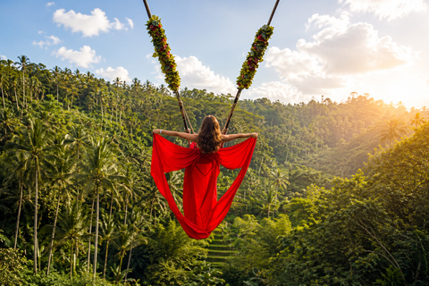 Ubud : Waterfalls, Tegalalang Rice Teracces, Bali Swing Tur Private Tour With Entry Ticket