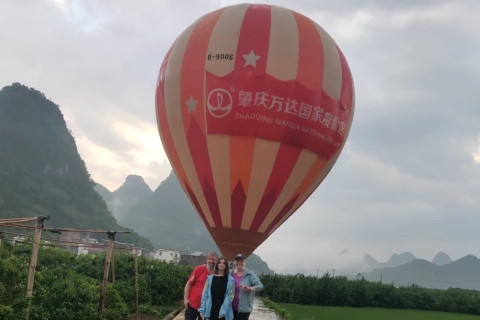 Yangshuo Hot Air Ballooning Sunrise Experience-ticketPrivéballonvaart voor 1-2 personen (vertrek vanuit Guilin)