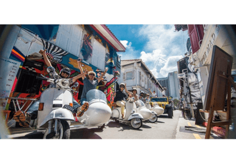 Em Singapura: Passeio de Vespa Sidecar em Kampong Glam e Civic DistrictKampong Glam &amp; The Civic District 120mins Tour