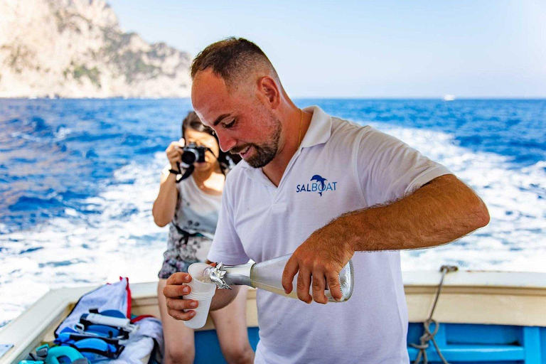 Boat Tour to Capri with Lunch on Board, Swimming and Fun