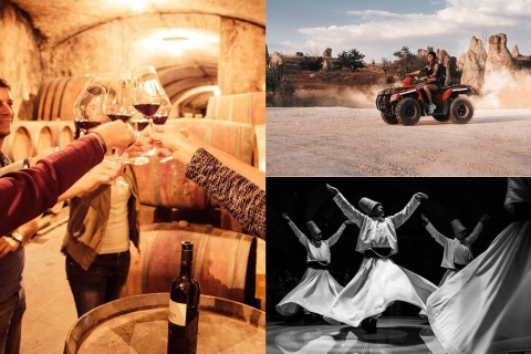 Cappadocië: combinatietour met wijnproeverijen en avontuurlijke rondleidingenWijnproeven + quadsafari
