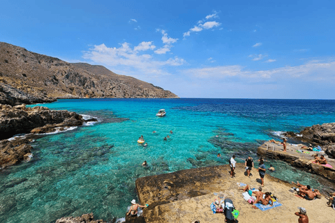 Chania: Boat Rental Almyrida Half day trip