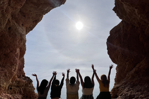 From Faro: Guided Caves, Beaches, Swimming & Hiking Day Tour