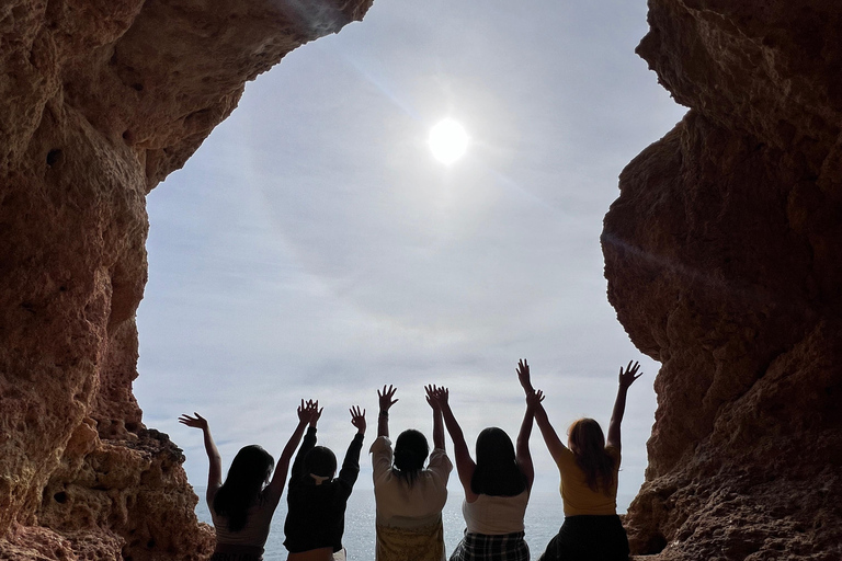 From Faro: Guided Caves, Beaches, Swimming & Hiking Day Tour