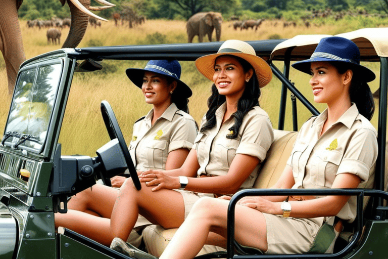 Safari por el Parque Ecológico de Habarana con Jeep y Entrada