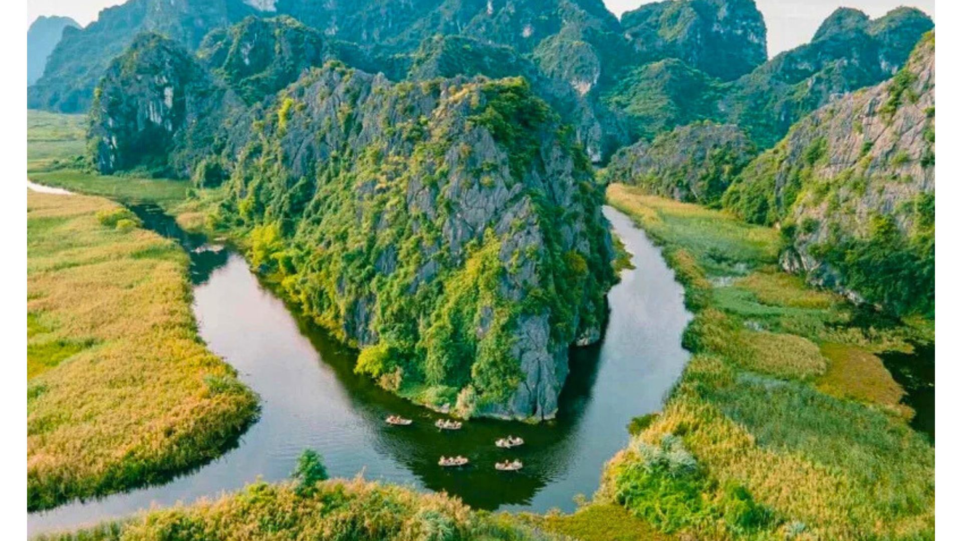 Ninh Bình: Van Long – private Bootsfahrt & Radtour durchs Alltagsleben