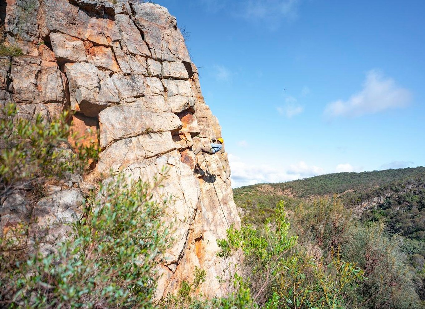 Adelaide: Klatring og abseil i Onkaparinga National Park