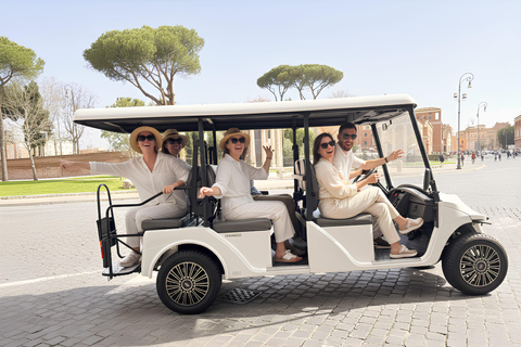 Rome: Explore Top Attractions by Exclusive Golf Cart Tour Private Golf Cart: Explore Top Attractions in Rome