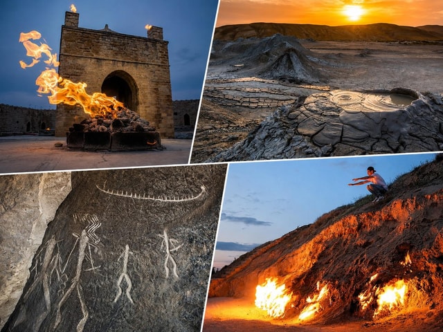Baku: Gobustan, Mud Volcanoes, Yanardag & Absheron Day Tour