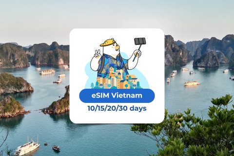 Vietnam eSIM: Roaming Mobile Data Plan 10/15/20/30 days eSIM Vietnam: 1.5GB/day - 15days
