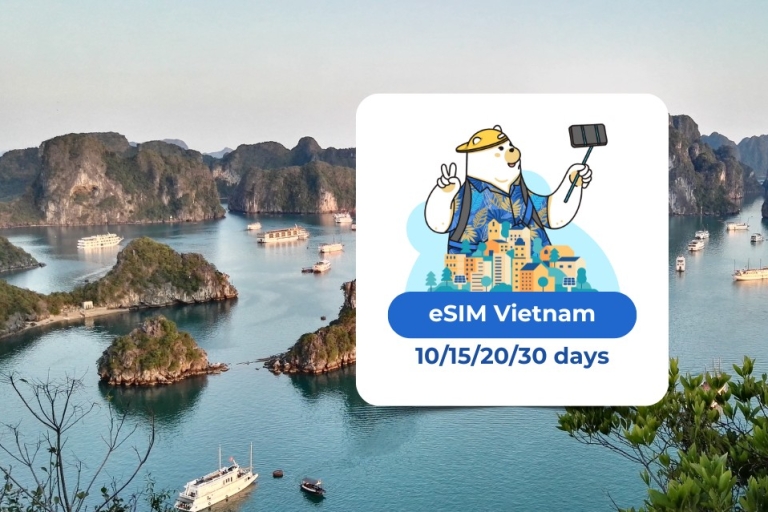 Vietnam eSIM: Roaming Mobile Data Plan 10/15/20/30 days eSIM Vietnam: 1GB/day - 10 days
