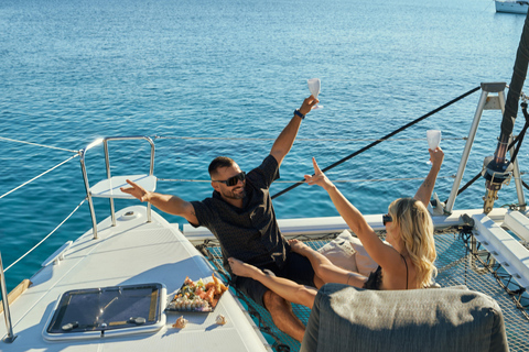 Elafonisi Sunset Catamaran: Snorkel, Paddle & Healthy Meal Elafonisi Cruise with transfer Falasarna - Souda