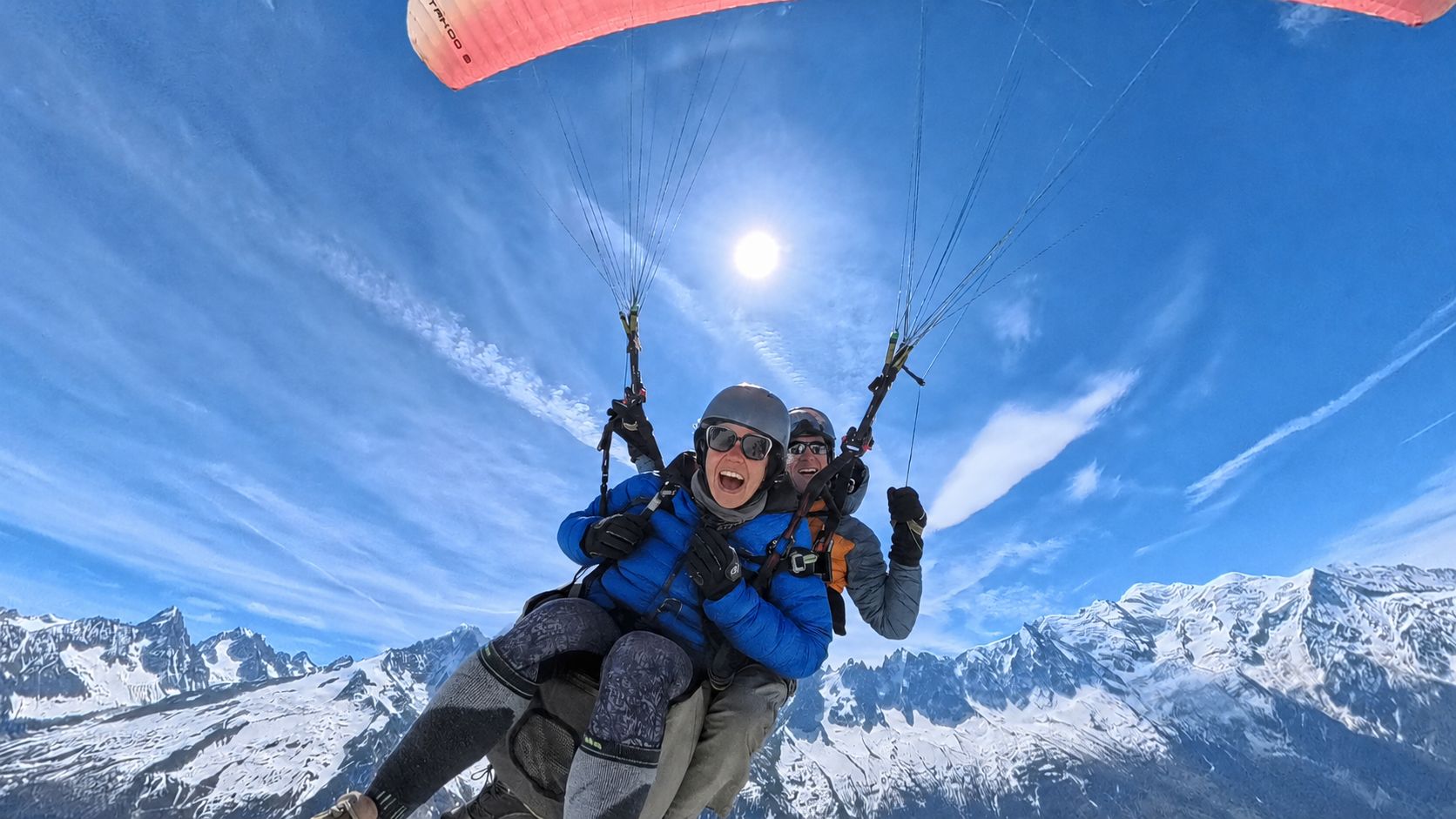 Chamonix: Personalisierbarer Gleitschirmflug über dem Mont Blanc