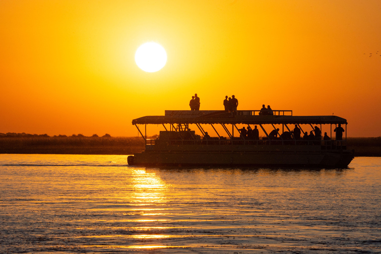 From Victoria Falls: 3 hour Chobe River Sunset Cruise