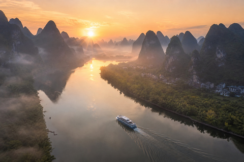 Guilin: Li River Cruise to Yangshuo | 3-5 Star Options From Yangshuo to Yangdi: Li River 3-Star Cruise