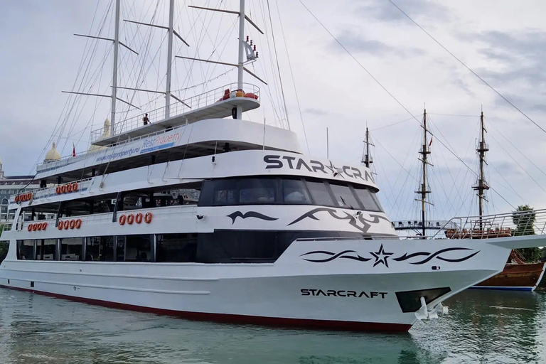 Alanya/Side: Starcraft-boottocht met onbeperkt bier en wijnStarcraft-boottocht met transfer en onbeperkt bier en wijn vanaf Side