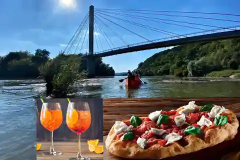 Bad Abbach: Passeio de canoa com Aperol Spritz & Pinsa
