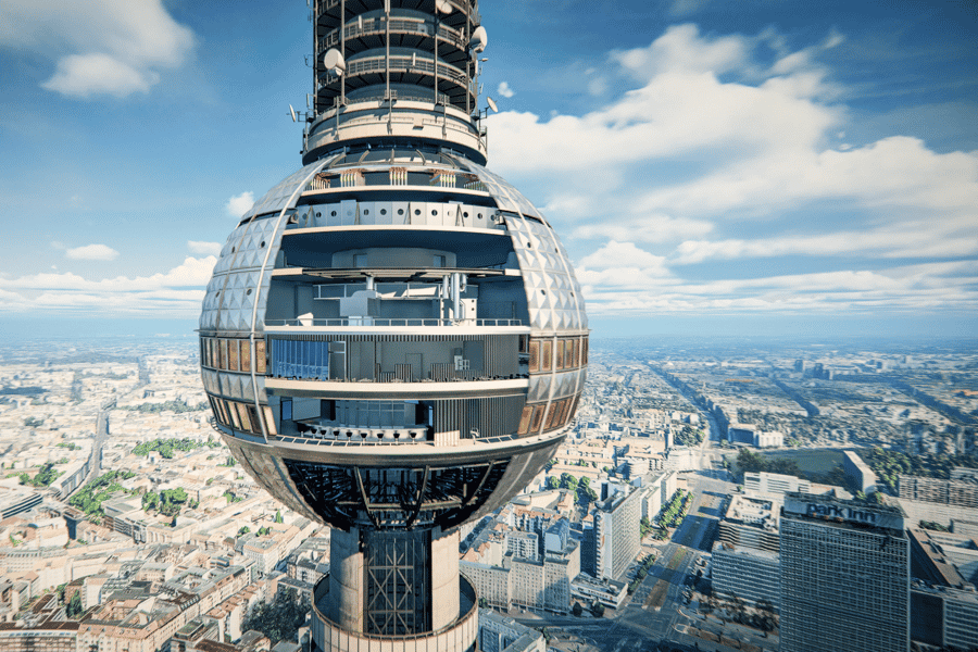 Berlin: Tickets für den Eingang zum Fernsehturm und das VR-Erlebnis. Foto: GetYourGuide Berlin: Tickets für den Eingang zum Fernsehturm und das VR-Erlebnis. Foto: GetYourGuide