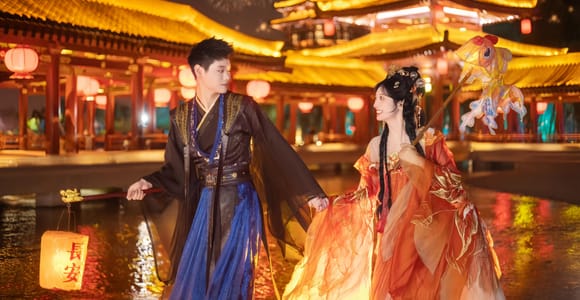 Xi'an: Fotoshooting in Hanfu- und Tang-Dynastie-Kostümen