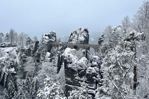 From Dresden: Winter Hike to Bohemian and Saxon Switzerland