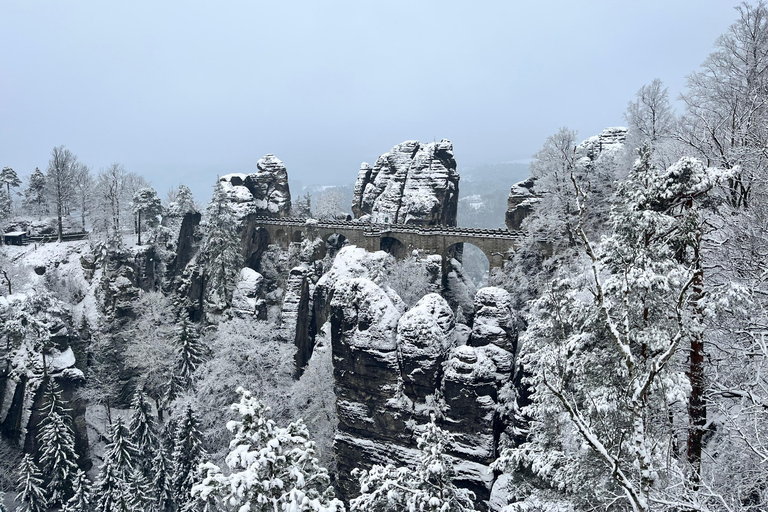 From Dresden: Winter Hike to Bohemian and Saxon Switzerland