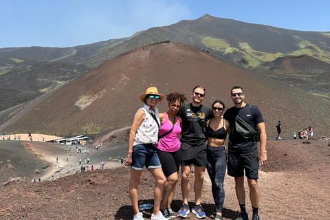 Tour Privado del Etna y Taormina Tour en Barco con Degustación