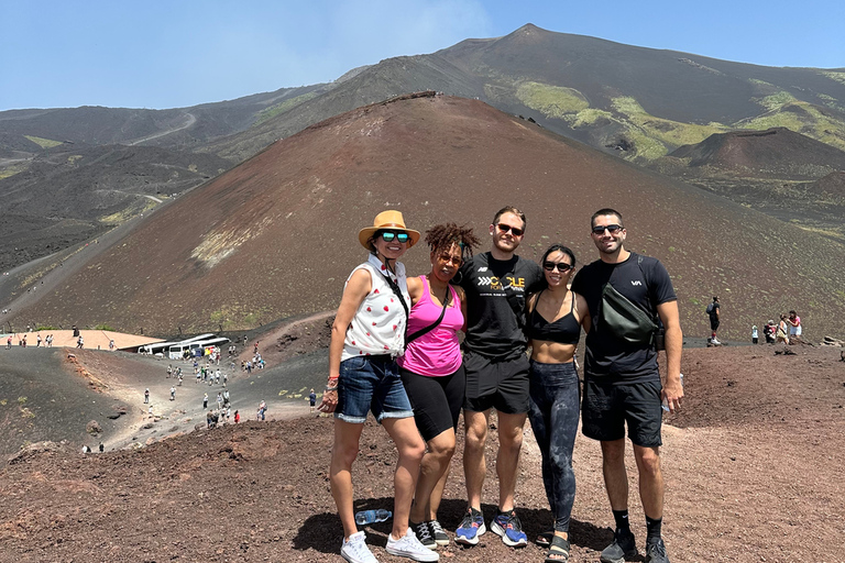 Tour privé de l'Etna et excursion en bateau à Taormina avec dégustation