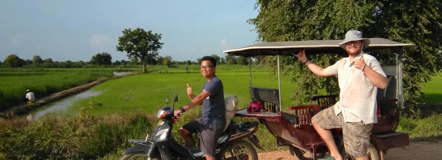 Visite en tuktuk/Bambootrain/campagne/grotte de la mort et des chauves-souris