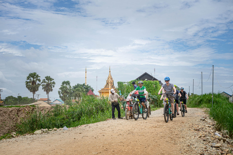 Phnom Penh: Silk Island Bike Tour & Evening Foodie Full-Day Haft Day: Evening Food Tour