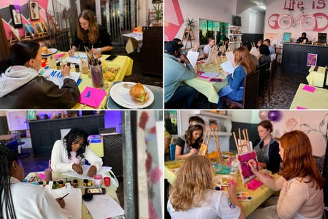 Cape Town: Brush & Brew Sip & Paint Experience in Woodstock