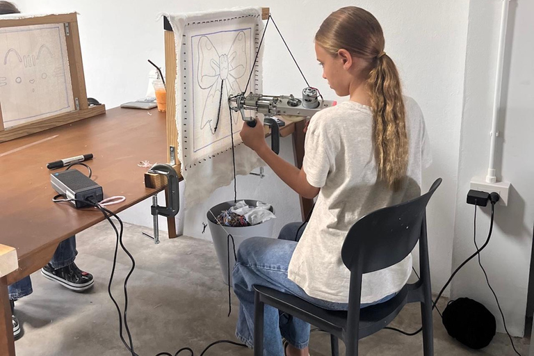 Pattaya: Rug Tufting Workshop at an Art Studio Café
