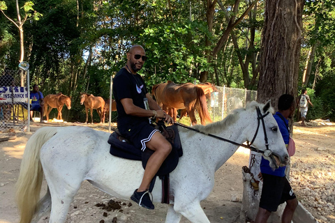 Montego Bay : Randonnée à cheval et visite des chutes d&#039;eau de Dunn&#039;s River