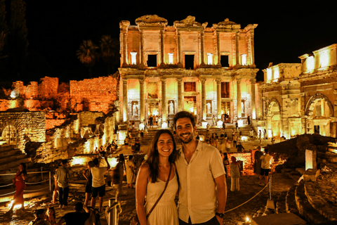 From Marmaris: Ephesus Night Tour with Dinner & Guide