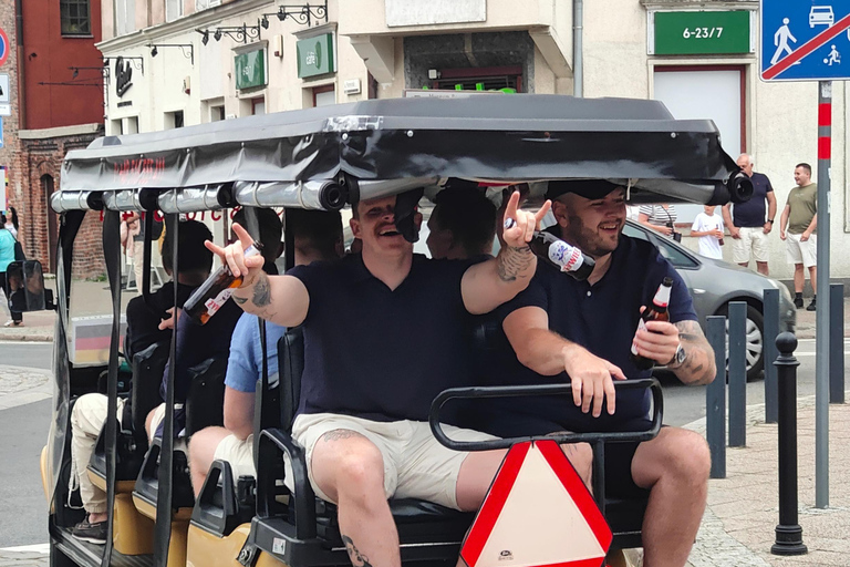 Gdansk: Unlimited Wine Tour by Eco Buggy Golf Cart 60 MIN Unlimited WINE TOUR