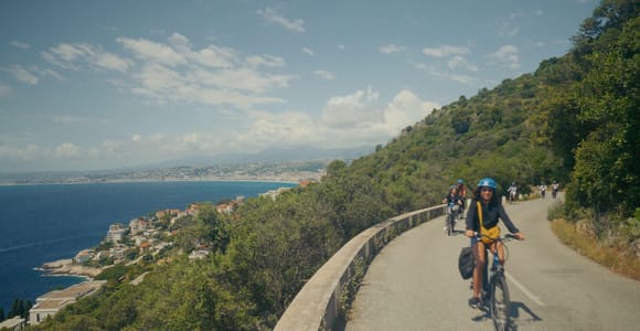 Nice: Historic E-bike Tour with Paronomic views Villefrance