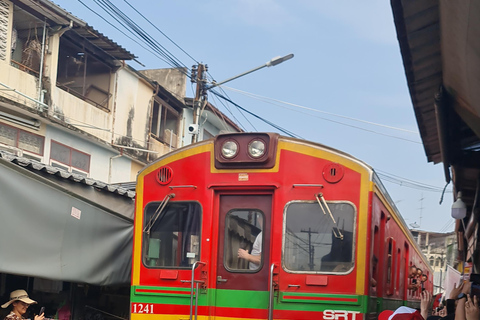 Floating Market, Railway Market & Wat Bang Kung Guided Tour