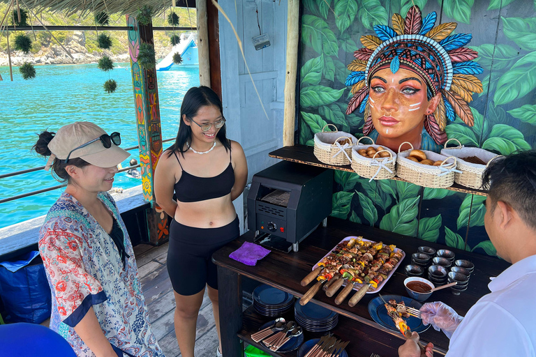 Nha Trang: Aventura de mergulho com snorkel de meio dia com churrasco a bordoExperiências de excursão e banho de lama