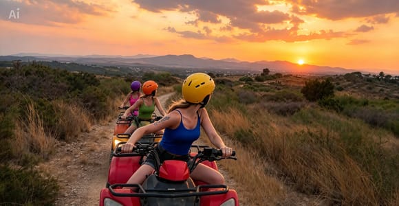 Hammamet: Quad Biking/ATV Tour in the Hills with Pickup