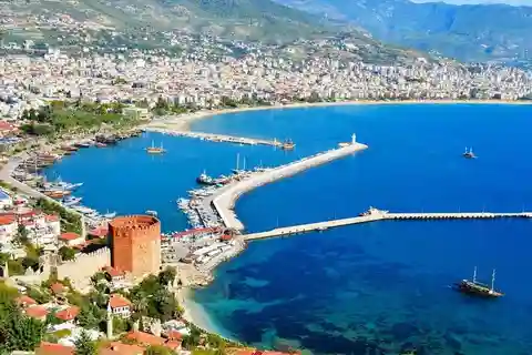 City of Side:Alanya Tour with Boat,Cable Car,Dim River Lunch
